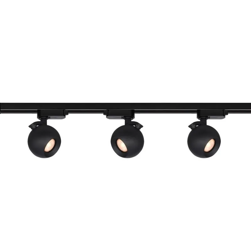 Artdelight 1-fase Railsysteem Bolero 1m set (eindvoeding) - Zwart Lage Prijs