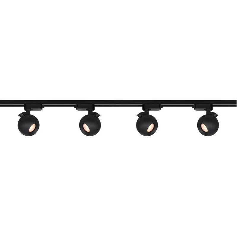 Laatste Versie Artdelight 1-fase Railsysteem Bolero 2m set (middenvoeding) - Zwart