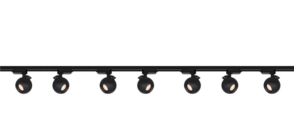Weekendaanbieding Artdelight 1-fase Railsysteem Bolero 3m set (eindvoeding) - Zwart