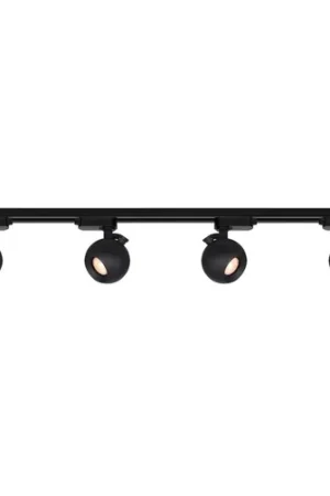 Artdelight 1-fase Railsysteem Bolero 4m set (middenvoeding) - Zwart Op = Op
