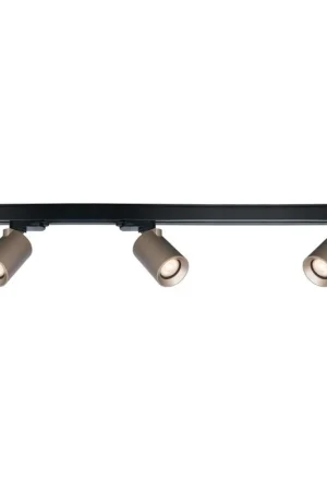 Artdelight 1-fase Railsysteem Megano 1m set (eindvoeding) - Zwart/Champagne Laatste Kans