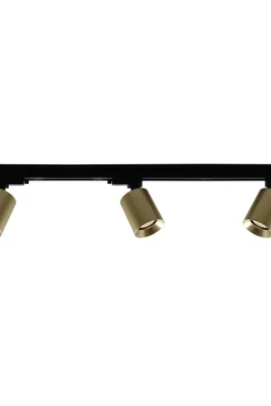 Nu Kopen Artdelight 1-fase Railsysteem Megano 1m set (eindvoeding) - Zwart/Goud