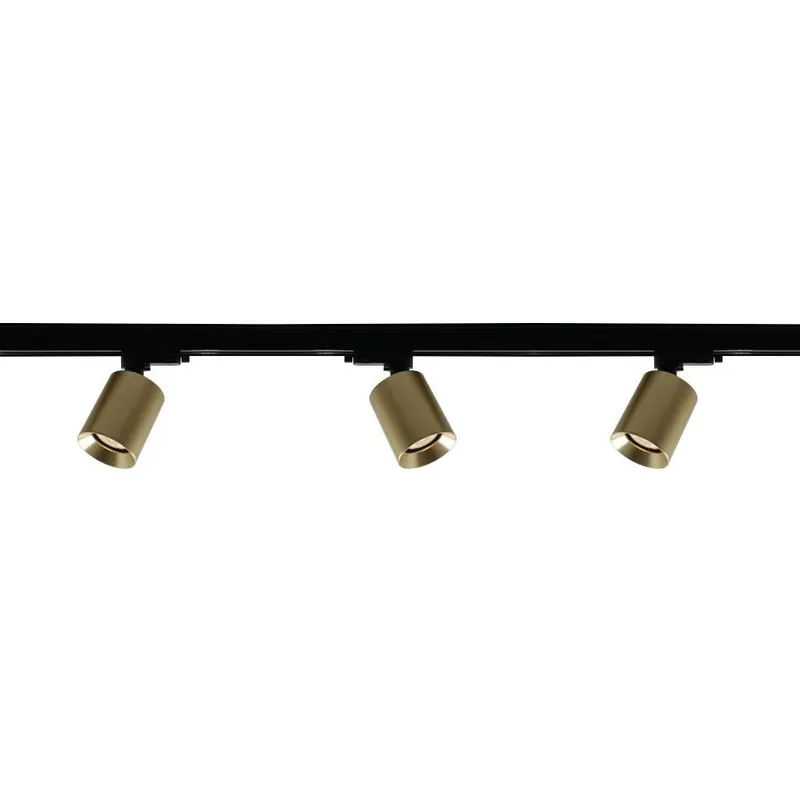 Nu Kopen Artdelight 1-fase Railsysteem Megano 1m set (eindvoeding) - Zwart/Goud