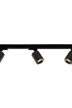 Betaalbaar Artdelight 1-fase Railsysteem Megano 1m set (eindvoeding) - Zwart/Gun Metal
