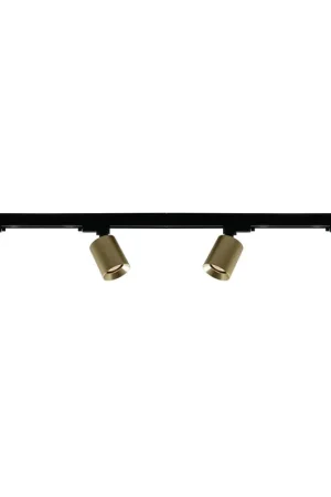Favoriet Artdelight 1-fase Railsysteem Megano 2m set (middenvoeding) - Zwart/Goud