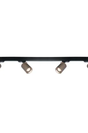 Koop Online Artdelight 1-fase Railsysteem Megano 2m set (middenvoeding) - Zwart/Champagne