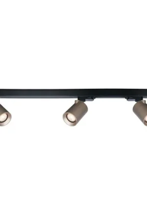 Artdelight 1-fase Railsysteem Megano 2m set (eindvoeding) - Zwart/Champagne Lage Kosten
