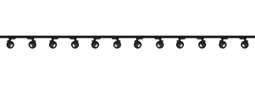 Artdelight 1-fase Railsysteem Bolero 6m set (middenvoeding) - Zwart Beperkte Voorraad