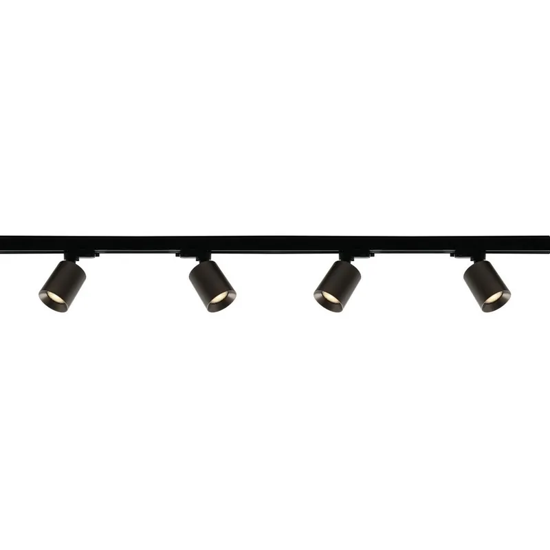 Laatste Kans Artdelight 3-fase Railsysteem Megano 2m set (middenvoeding) - Zwart/Gun Metal