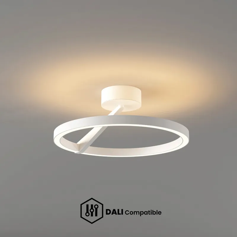 Gecertificeerd Artdelight DALI Plafondlamp Oregon - Wit
