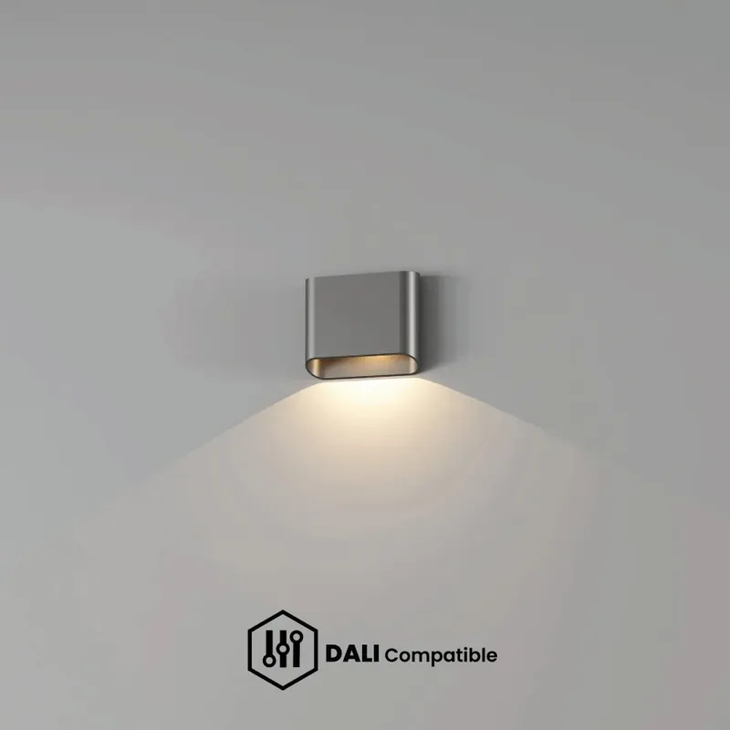 Artdelight DALI Wandlamp Diaz 1L - Staalgrijs Superprijs