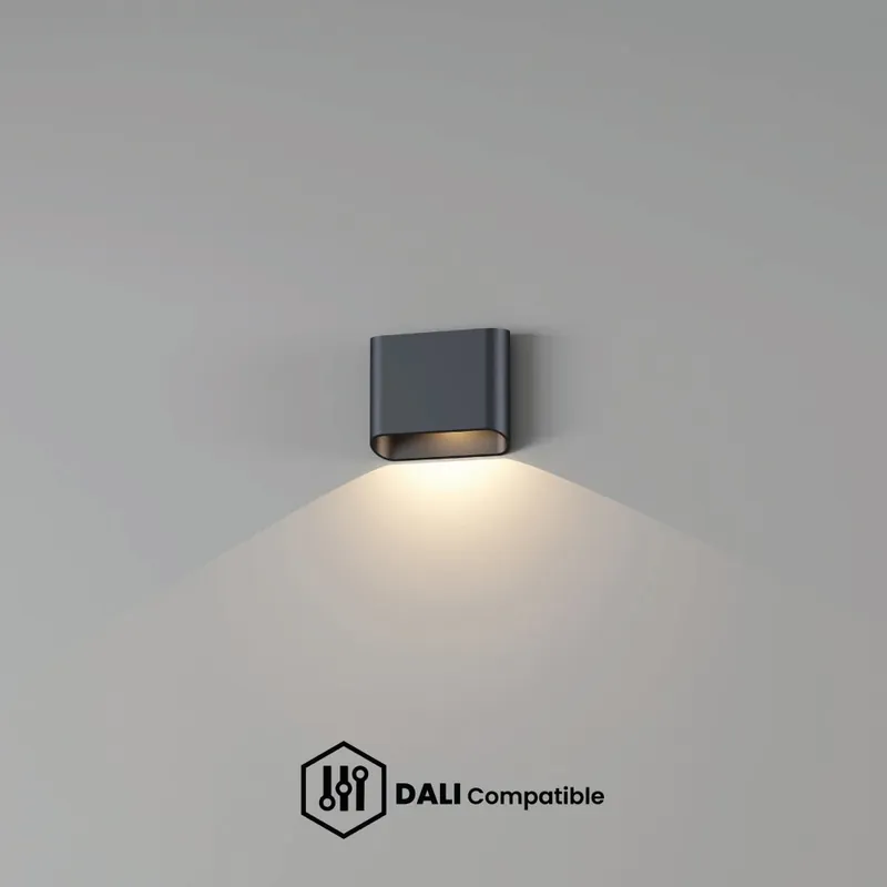 Artdelight DALI Wandlamp Diaz 1L - Zwart Aanbieding