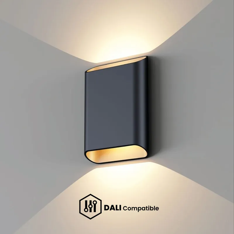 Beperkte Voorraad Artdelight DALI Wandlamp Diaz L - Zwart/Champagne
