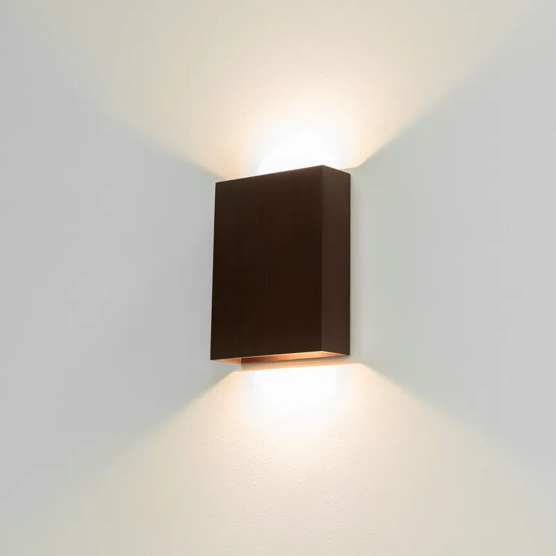 Betrouwbaar Artdelight Wandlamp Memphis - Donker Brons