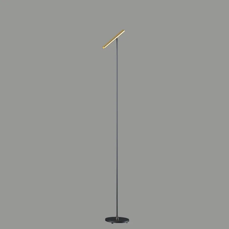 Artdelight Vloerlamp Kansas - Zwart/Warm Goud Premium