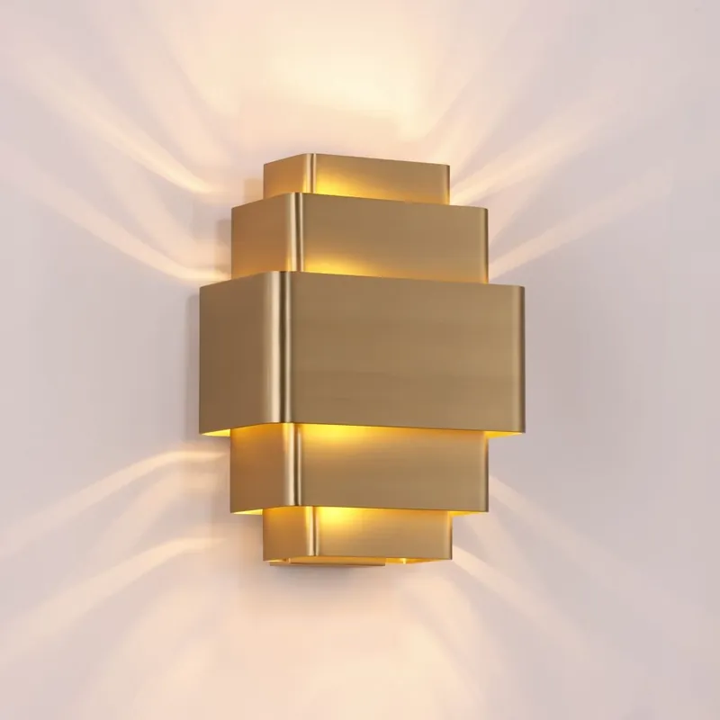 Artdelight Wandlamp Layers - Brons Gratis Retour
