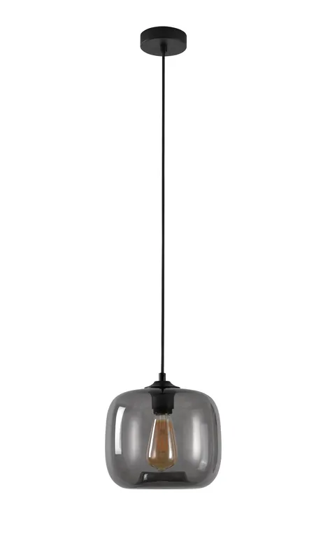 Artdelight Hanglamp Preston 24cm - Smoke Grijs Lage Kosten