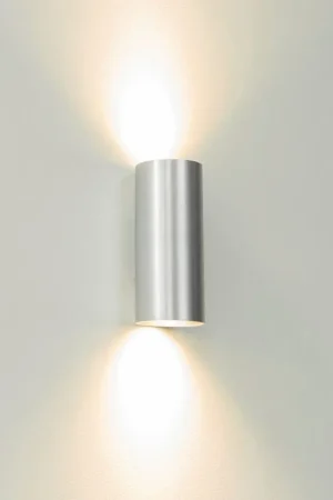 Aanbieding Artdelight Wandlamp Roulo 2 - Aluminium