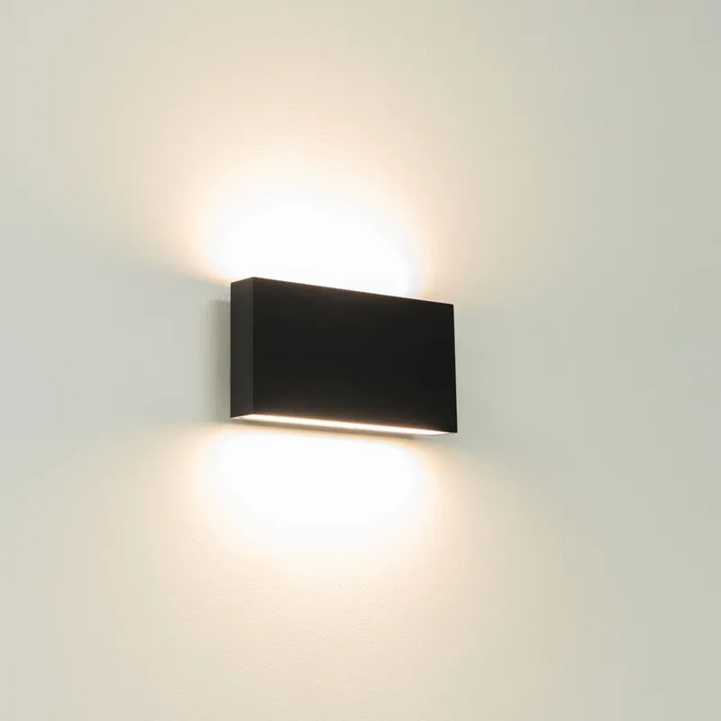 Bestel Nu Artdelight Wandlamp Box 2L - Zwart