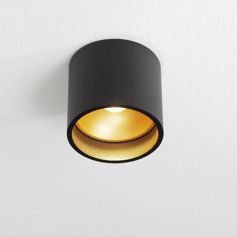 Artdelight Plafondlamp Orleans - Zwart/Mat Goud Beperkte Voorraad