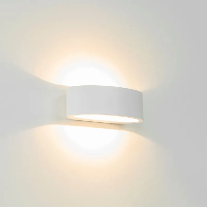 Artdelight Wandlamp Sharp - Wit Betaalbaar