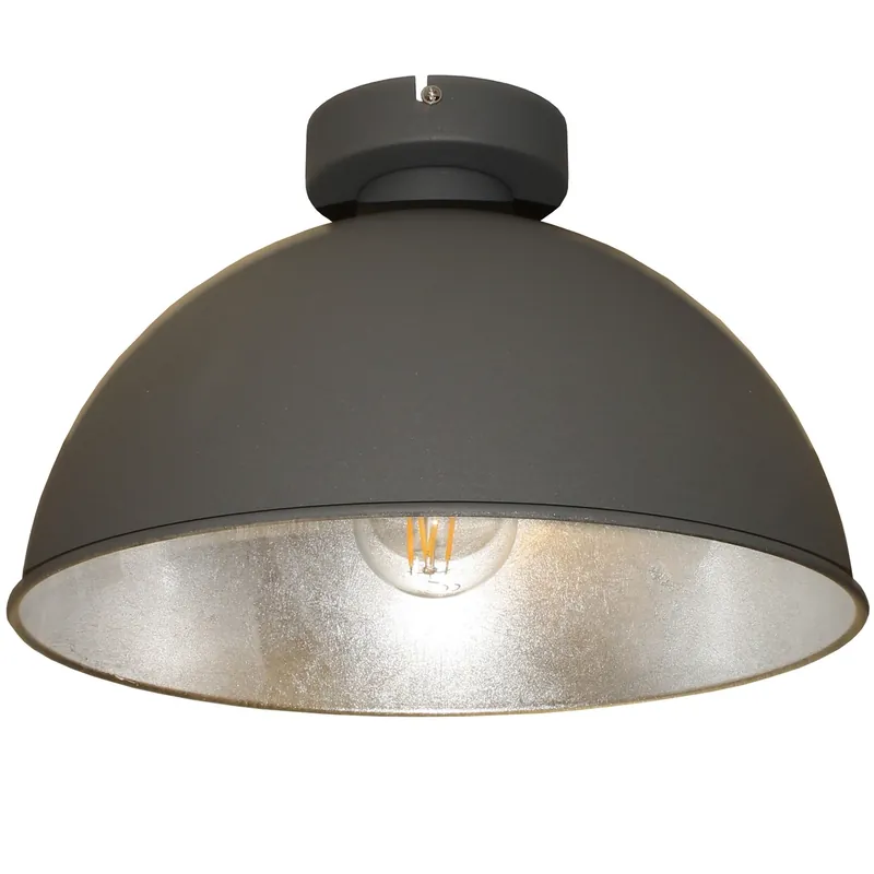 Actieprijs Artdelight Plafondlamp Curve - Grijs/Zilver