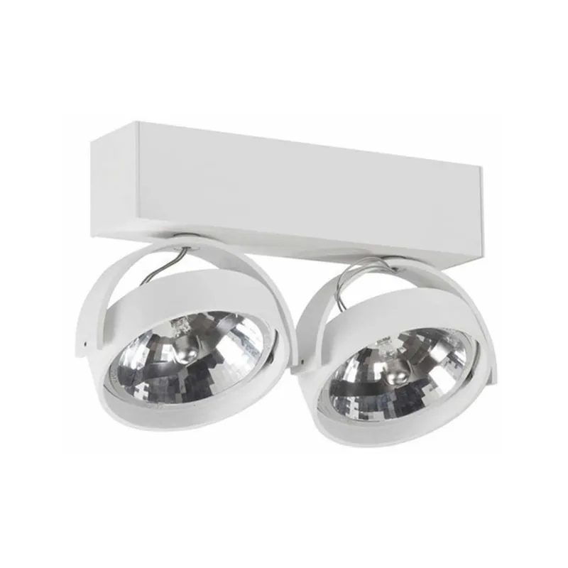Artdelight Plafondlamp Dutchess 2L - Wit Korting