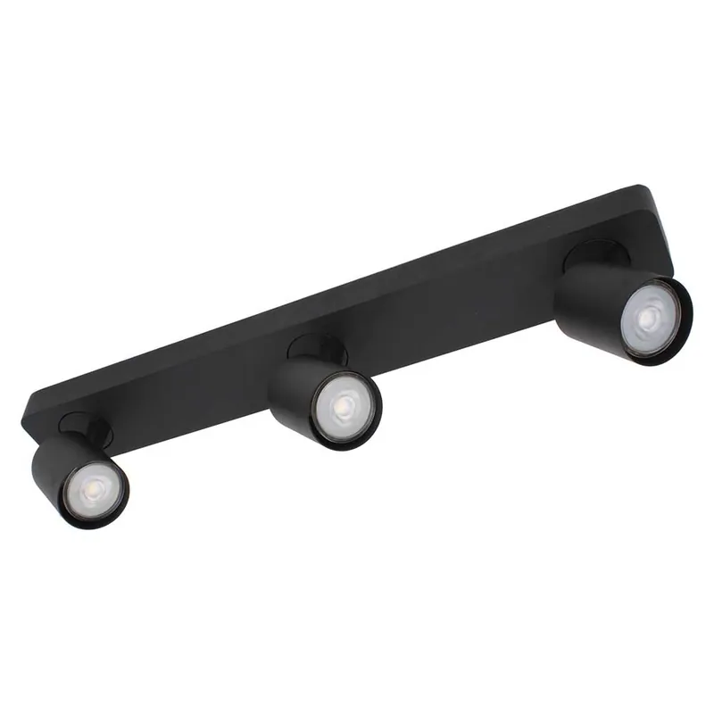 Artdelight Plafondlamp Vivaro 3L - Zwart Direct Verzonden