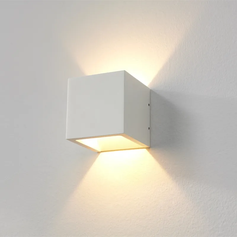 Artdelight Wandlamp Cube - Wit Fabrieksprijs