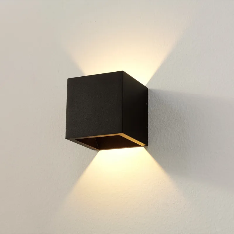 Artdelight Wandlamp Cube - Zwart Bestel Nu