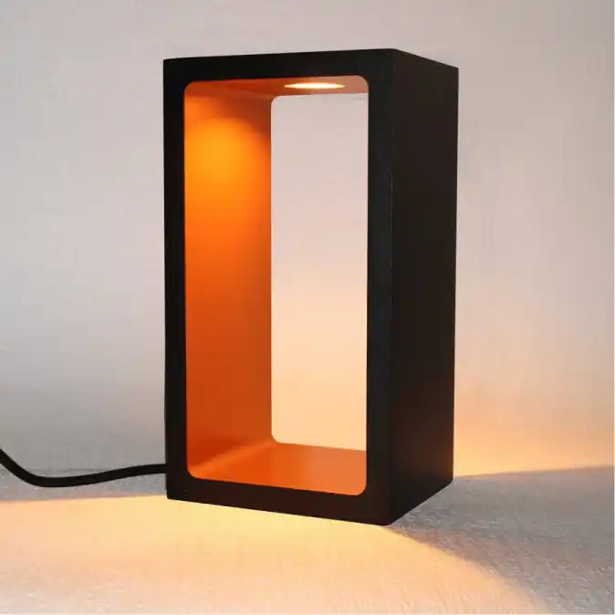 Aanbieding Artdelight Tafellamp Corridor - Zwart/Koper