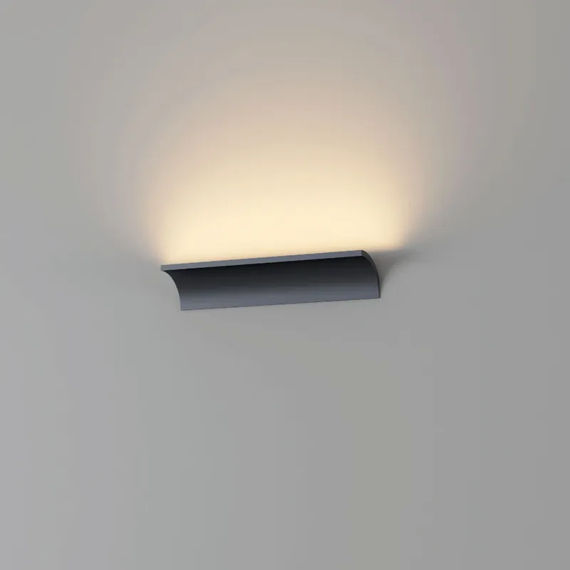 Artdelight Wandlamp Malibu 1L - Zwart Meest Verkocht