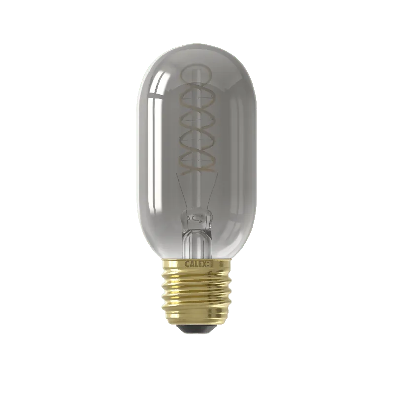 Bestel Nu Calex E27 Led Filament Buis 110mm Smoke 4W 1800K 136lm - Dimbaar