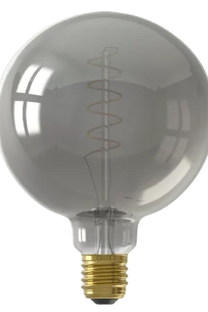 Flitsaanbieding Calex E27 Led Filament Globe 125mm Smoke 4W 1800K 136lm - Dimbaar