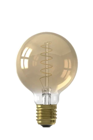 Finale Uitverkoop Calex E27 Led Filament Globe 80mm Gold 3,8W 2100K 250lm - Dimbaar