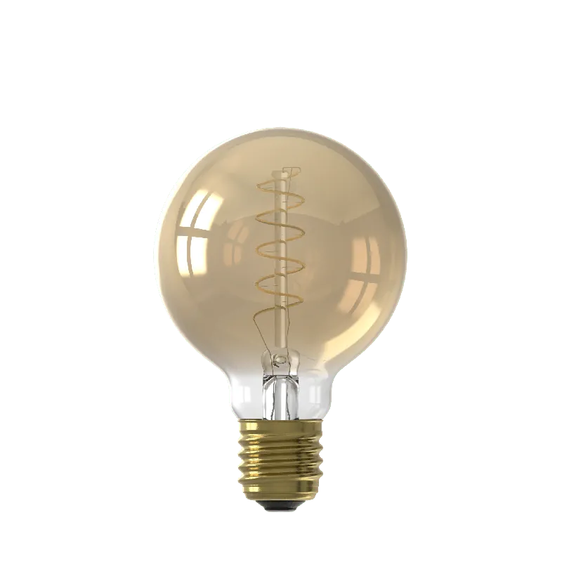 Finale Uitverkoop Calex E27 Led Filament Globe 80mm Gold 3,8W 2100K 250lm - Dimbaar