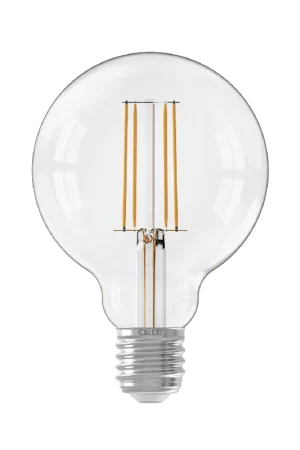 Exclusieve Aanbieding Calex E27 Led Filament Globe 95mm Clear 4,5W 2300K 470lm - Dimbaar