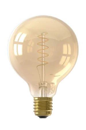 Dagaanbieding Calex E27 Led Filament Globe 95mm Gold 3,8W 2100K 250lm - Dimbaar