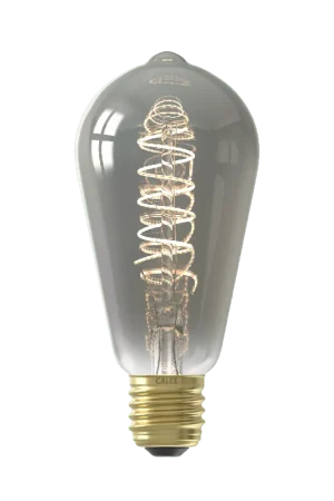 Direct Verzonden Calex E27 Led Filament Rustiek Smoke 4W 1800K 136lm - Dimbaar
