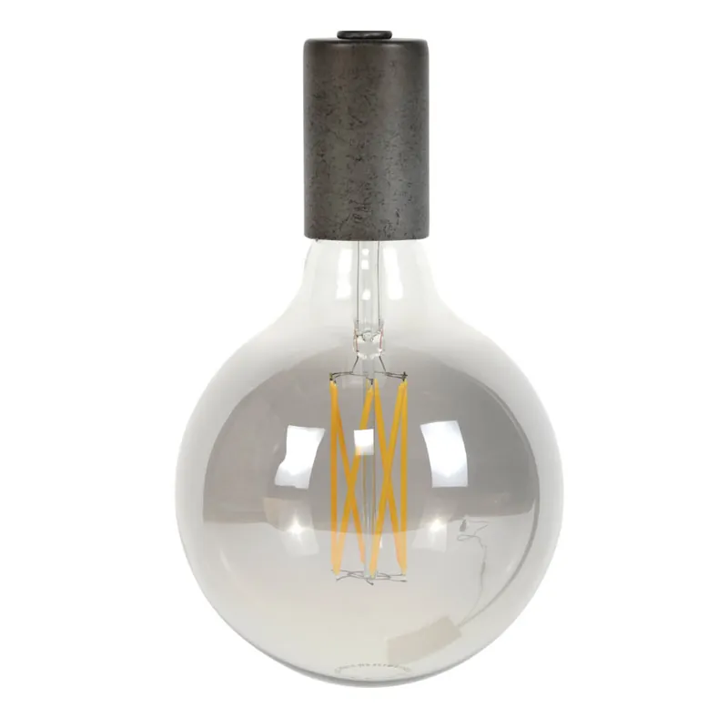 HELDR! E27 Led Filament Globe 125mm Smoke 6W 2100K 450lm - Dimbaar Superprijs