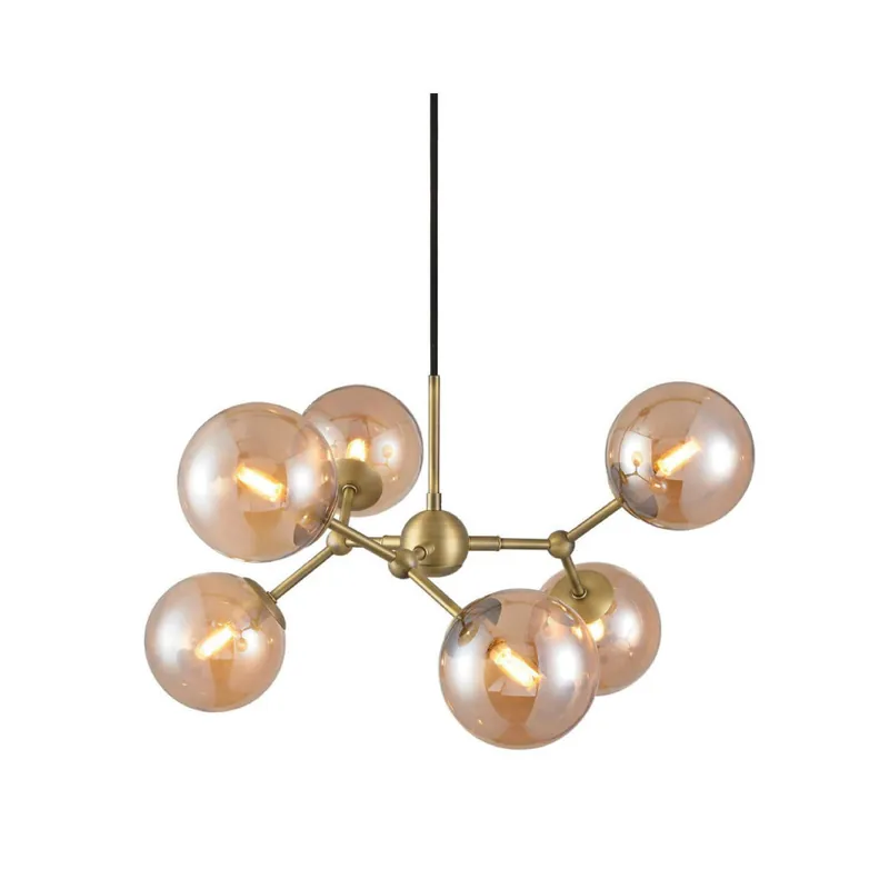 Halo Design Hanglamp Atom 57cm - Amber/Brons Favoriet