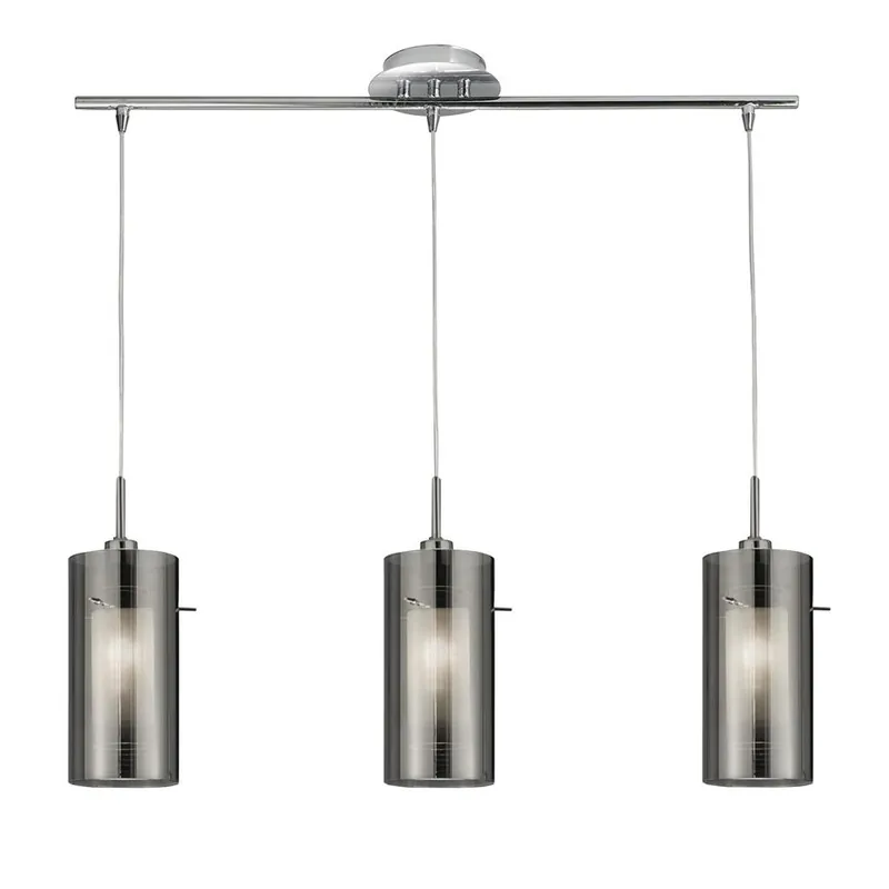 Koop Online Searchlight Hanglamp Duo 2 3L - Smoke