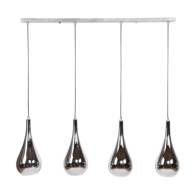 Superprijs HELDR! Hanglamp Bardi 4L - Chroom