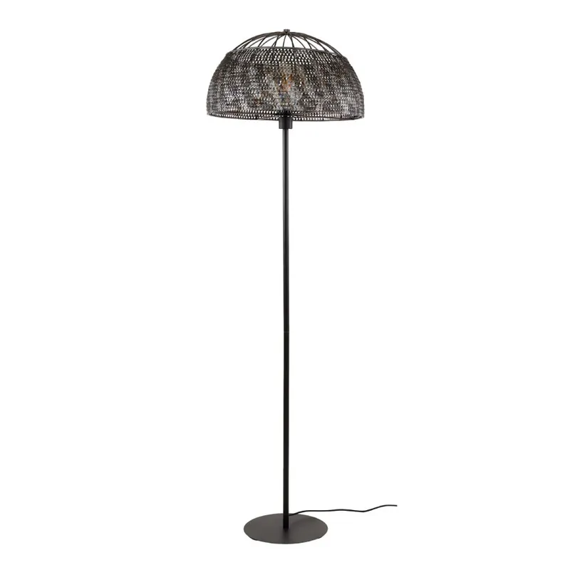 HELDR! Vloerlamp Selci - Zwart/Bruin Snelle Levering