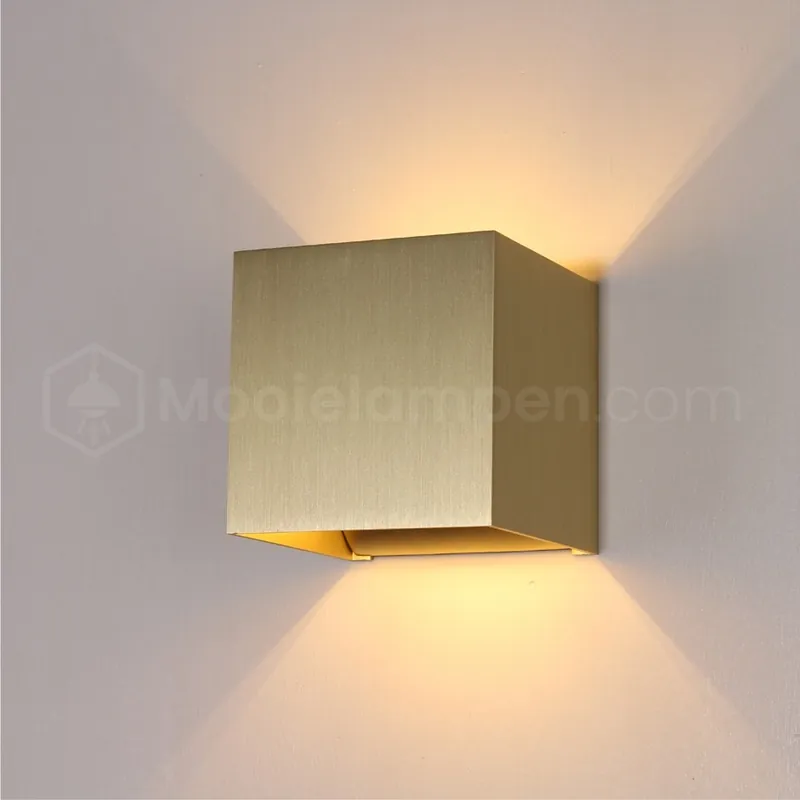 HELDR! Wandlamp Kubus - Goud Merkproduct