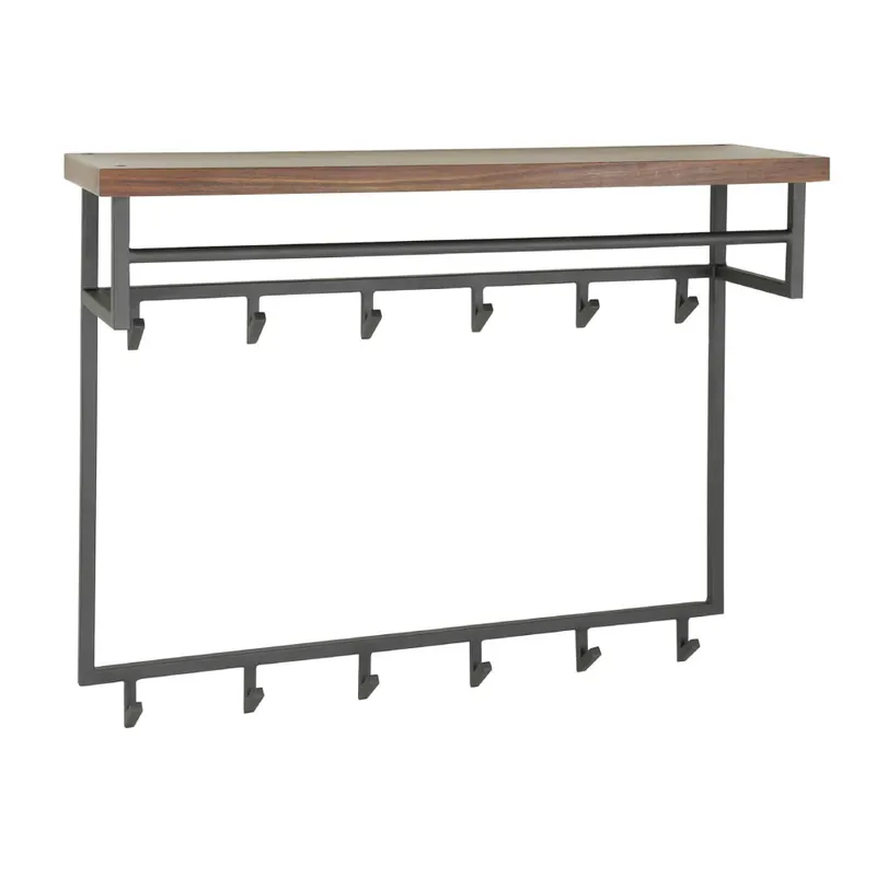 Goedkoop HELDR! Kapstok Altor 12 Haken - Zwart/Saja Hout