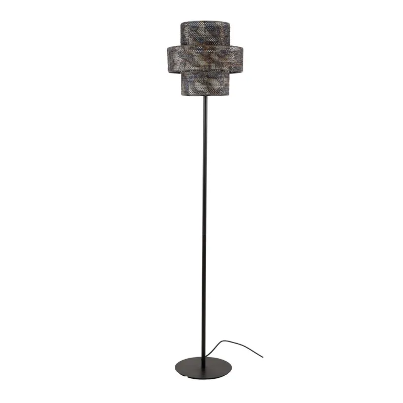 Bestseller HELDR! Vloerlamp Suza - Zwart/Bruin