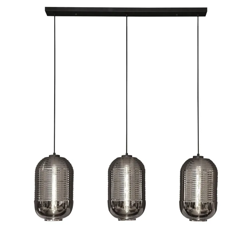 HELDR! Hanglamp Alora 3L - Chroom Korting