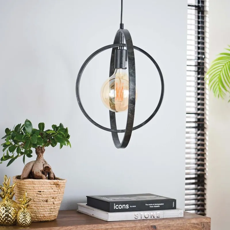 HELDR! Hanglamp Riola - Charcoal Veilige Betaling