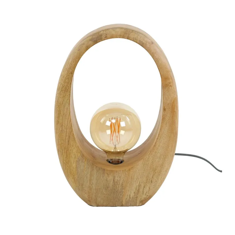 Beperkt Aanbod HELDR! Tafellamp Pico 1L Large - Mango Hout